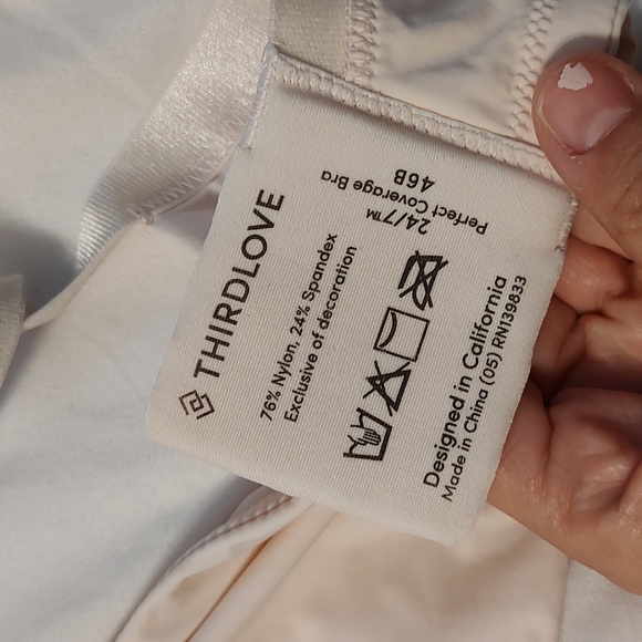 💐 GUC ThirdLove Bundle 24/7 Perfect Coverage Underwire Adjustable Bra, 48C - Picture 9 of 16